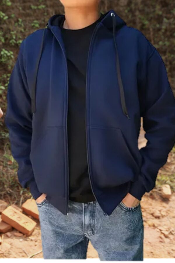 Campera canguro de frisa / Hoodies con cierre - Imagen 8